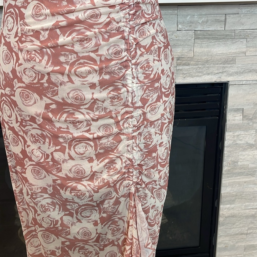 NWT Stitch & Pine XL Floral Maxi Dress Bodycon - Picture 4 of 7